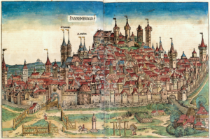 Aufbau einer mittelalterlichen Stadt - Nürnberg als Beispiel