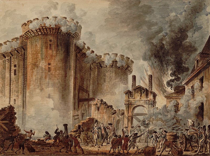 Französische Revolution - Sturm auf die Bastille.